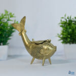 Dhokra Craft Fish Box - Authentic Hand crafted Dhokra (Brass, Metal, Livingroom, Showpiece, Gift, Decor, Home Decor)