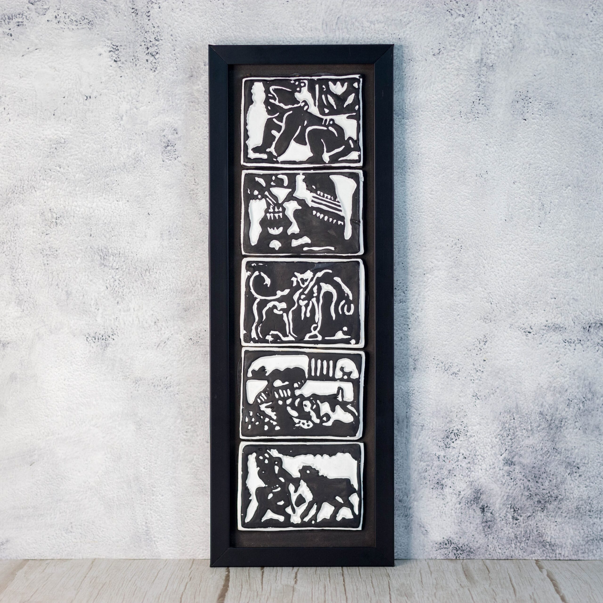 Terracotta Sahaj Path by Tagore Frame, Decorative Wall Hanging