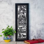 Terracotta Sahaj Path by Tagore Frame, Decorative Wall Hanging