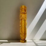 Wooden Durga Carving 2.5ft - Natungram Burdwan - Handcarved Unique Decorative Showpiece (Wood, Livingroom, Showpiece, Gift, Decor, Home Decor)