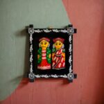 Wooden Raja Rani Wall Hanging Frame-Natungram Burdwan-Handcarved Unique Decorative Showpiece (Wood, Livingroom, Showpiece, Gift, Decor, Home Decor)