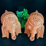 Terracotta Bonga Hati-Bankura-Handmade Unique Decorative Showpiece (Baked Clay, Livingroom, Garden, Gift, Decor, Home Decor)