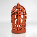 Terracotta Premium Durga Mahishasurmardini Figurine-Handmade Unique Decorative Showpiece (Baked Clay, Livingroom, Garden, Gift, Decor, Home Decor)